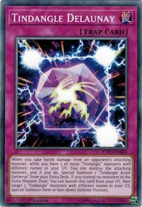 Tindangle Delaunay EXFO-EN069 Unlimited Yu-Gi-Oh card from Extreme Force