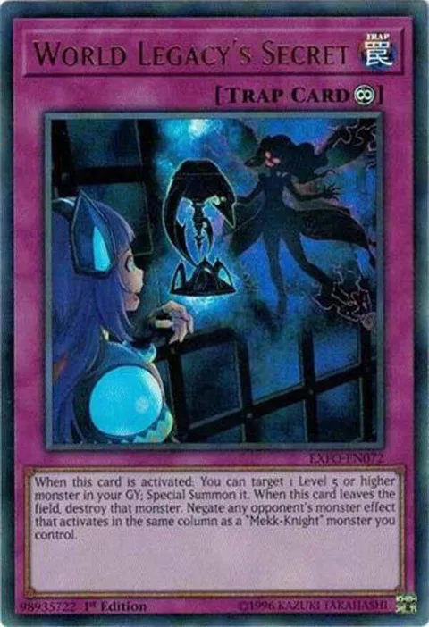 World Legacy's Secret EXFO-EN072 Unlimited Yu-Gi-Oh card from Extreme Force