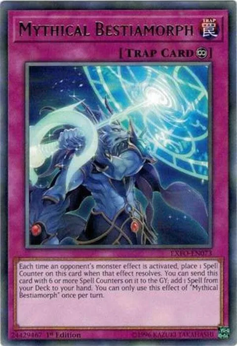 Mythical Bestiamorph EXFO-EN073 1st Edition Yu-Gi-Oh card from Extreme Force
