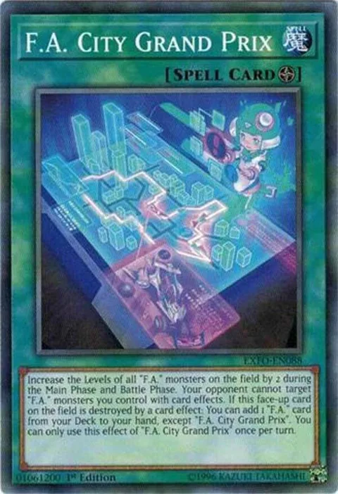 F.A. City Grand Prix EXFO-EN088 Unlimited Yu-Gi-Oh card from Extreme Force