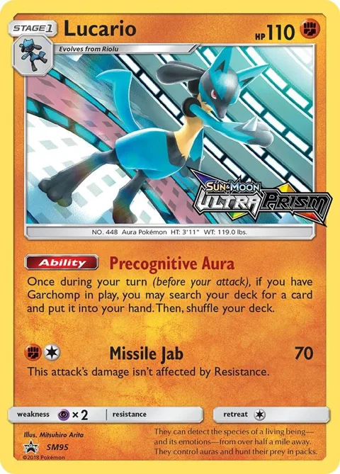 Lucario - SM95 Prerelease #SM95 Holofoil Pokémon card from SM Promos