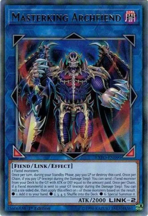 Masterking Archfiend EXFO-EN090 Unlimited Yu-Gi-Oh card from Extreme Force