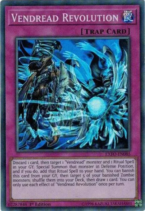 Vendread Revolution EXFO-EN085 1st Edition Yu-Gi-Oh card from Extreme Force