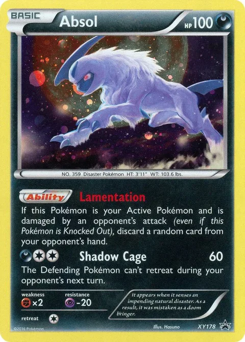 Absol #XY178 Holofoil Pokémon card from XY Promos