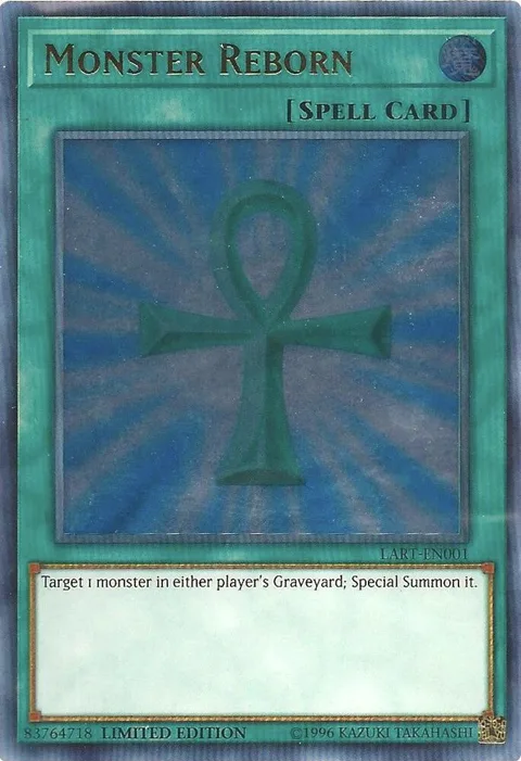 Monster Reborn LART-EN001 Yu-Gi-Oh card from The Lost Art Promotion