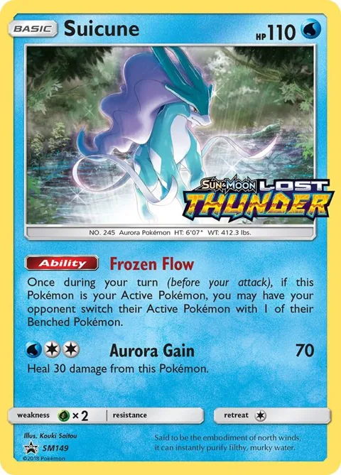 Suicune - SM149 Prerelease #SM149 Holofoil Pokémon card from SM Promos