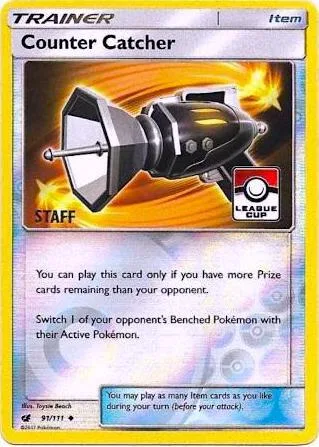 Counter Catcher - 91/111 League Cup [Staff] #091/111 Reverse Holofoil Pokémon card from League & Championship Cards