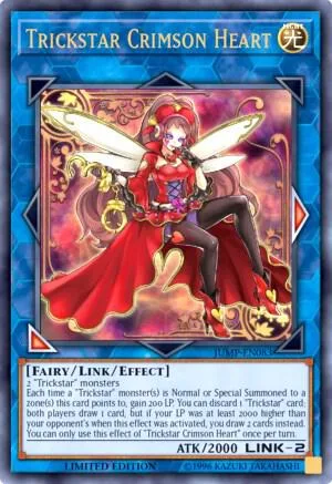 Trickstar Crimson Heart JUMP-EN083 Yu-Gi-Oh card from Shonen Jump Magazine Promos