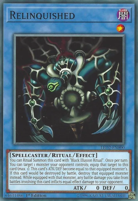 Relinquished LED2-EN000 Yu-Gi-Oh card from Legendary Duelists: Ancient Millennium