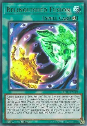 Relinquished Fusion LED2-EN004 Yu-Gi-Oh card from Legendary Duelists: Ancient Millennium