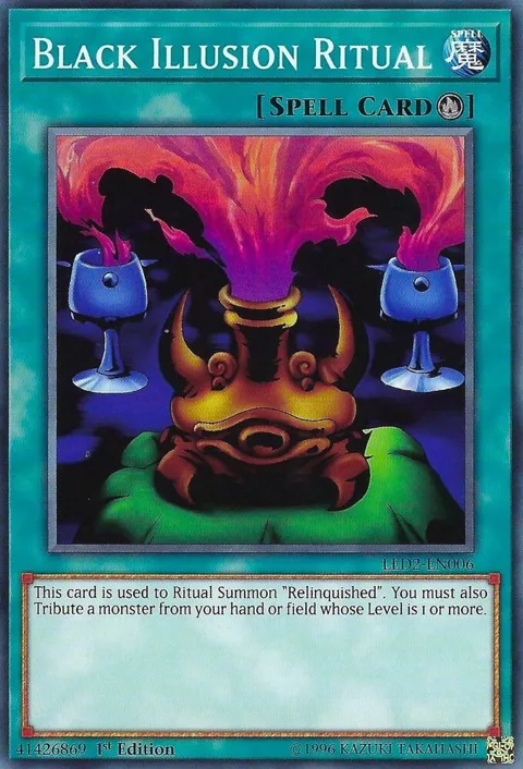 Black Illusion Ritual LED2-EN006 Yu-Gi-Oh card from Legendary Duelists: Ancient Millennium