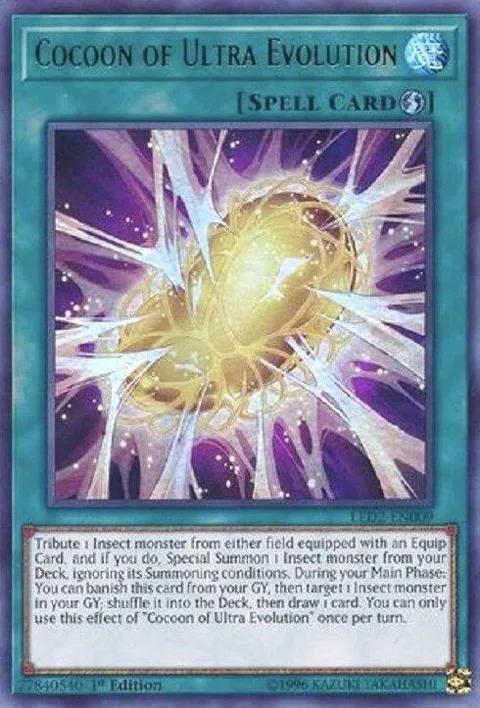 Cocoon of Ultra Evolution LED2-EN009 Yu-Gi-Oh card from Legendary Duelists: Ancient Millennium