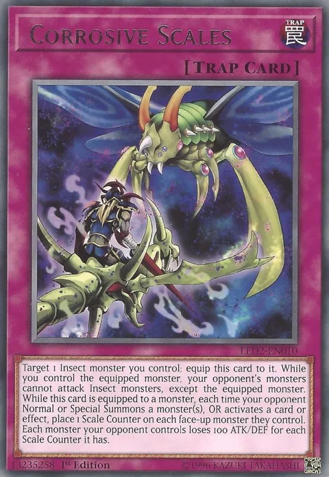 Corrosive Scales LED2-EN010 Yu-Gi-Oh card from Legendary Duelists: Ancient Millennium
