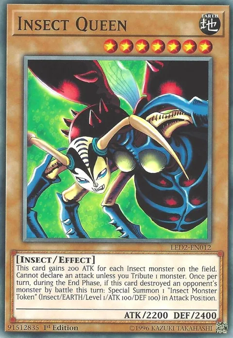 Insect Queen LED2-EN012 Yu-Gi-Oh card from Legendary Duelists: Ancient Millennium