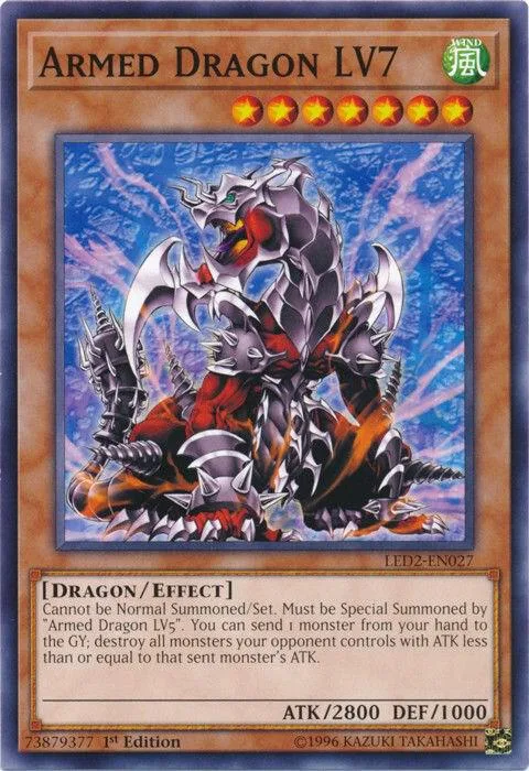 Armed Dragon LV7 LED2-EN027 Yu-Gi-Oh card from Legendary Duelists: Ancient Millennium