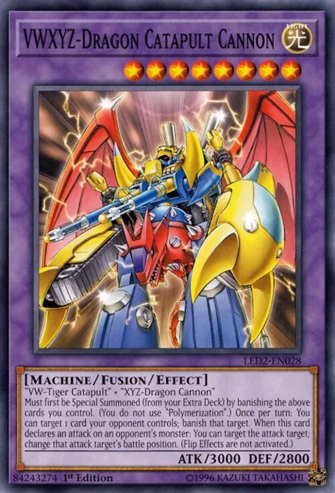 VWXYZ-Dragon Catapult Cannon LED2-EN028 Yu-Gi-Oh card from Legendary Duelists: Ancient Millennium