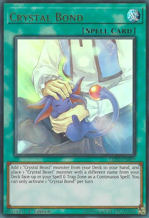 Crystal Bond LED2-EN039 Yu-Gi-Oh card from Legendary Duelists: Ancient Millennium