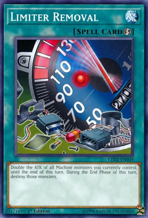 Limiter Removal LED2-EN049 Yu-Gi-Oh card from Legendary Duelists: Ancient Millennium
