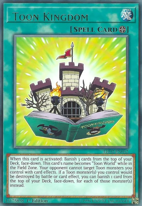 Toon Kingdom LED2-EN052 Yu-Gi-Oh card from Legendary Duelists: Ancient Millennium