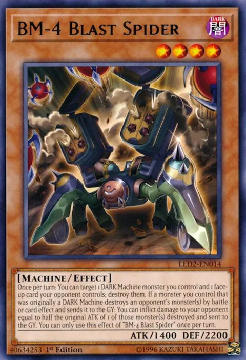 BM-4 Blast Spider LED2-EN014 Yu-Gi-Oh card from Legendary Duelists: Ancient Millennium