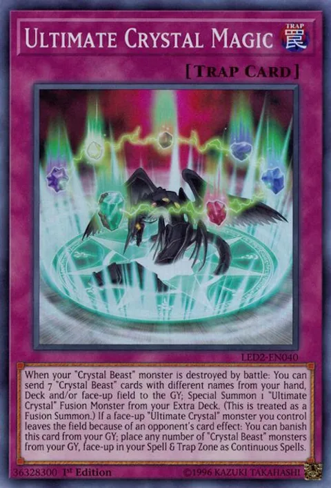 Ultimate Crystal Magic LED2-EN040 Yu-Gi-Oh card from Legendary Duelists: Ancient Millennium