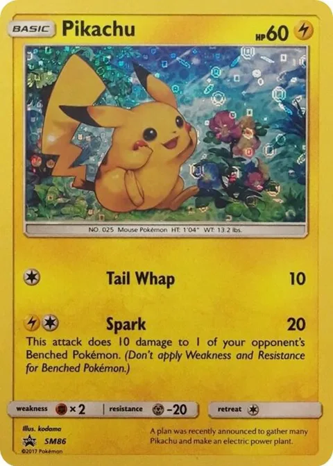 Pikachu - SM86 General Mills Promo #SM86 Holofoil Pokémon card from Miscellaneous Cards & Products