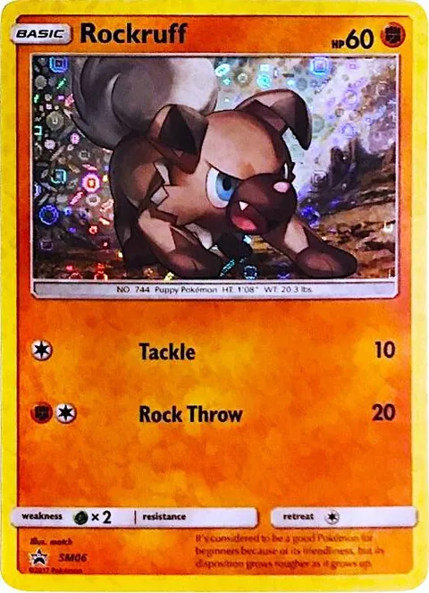 Rockruff - SM06 General Mills Promo #SM06 Holofoil Pokémon card from Miscellaneous Cards & Products