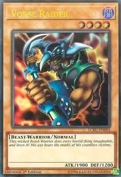 Vorse Raider LCKC-EN003 1st Edition Yu-Gi-Oh card from Legendary Collection Kaiba