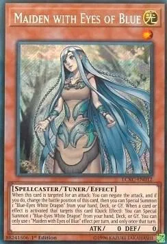 Maiden with Eyes of Blue LCKC-EN012 Unlimited Yu-Gi-Oh card from Legendary Collection Kaiba