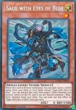 Sage with Eyes of Blue LCKC-EN015 LC06 1st Edition Yu-Gi-Oh card from Legendary Collection Kaiba