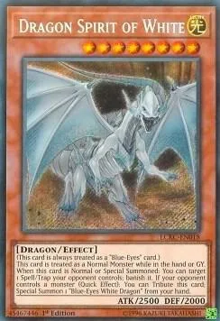 Dragon Spirit of White LCKC-EN018 1st Edition Yu-Gi-Oh card from Legendary Collection Kaiba