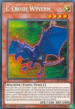 C-Crush Wyvern LCKC-EN021 Unlimited Yu-Gi-Oh card from Legendary Collection Kaiba