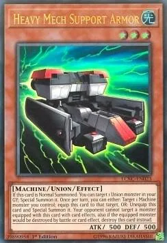 Heavy Mech Support Armor LCKC-EN023 Yu-Gi-Oh card from Legendary Collection Kaiba