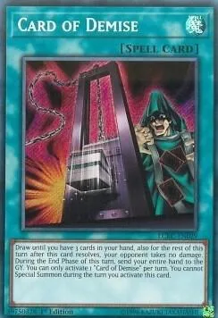 Card of Demise LCKC-EN029 1st Edition Yu-Gi-Oh card from Legendary Collection Kaiba