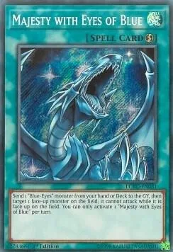 Majesty with Eyes of Blue LCKC-EN031 Unlimited Yu-Gi-Oh card from Legendary Collection Kaiba
