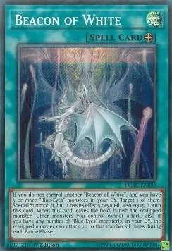 Beacon of White LCKC-EN035 Unlimited Yu-Gi-Oh card from Legendary Collection Kaiba