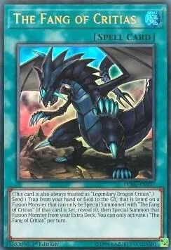 The Fang of Critias LCKC-EN037 1st Edition Yu-Gi-Oh card from Legendary Collection Kaiba
