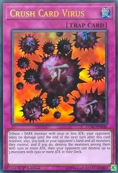 Crush Card Virus Version 1 LCKC-EN046 Unlimited Yu-Gi-Oh card from Legendary Collection Kaiba