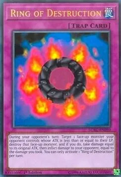 Ring of Destruction LCKC-EN050 LC06 Unlimited Yu-Gi-Oh card from Legendary Collection Kaiba