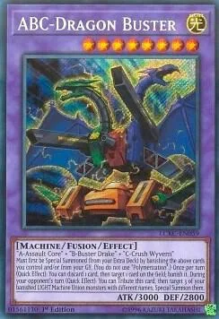 ABC-Dragon Buster LCKC-EN059 1st Edition Yu-Gi-Oh card from Legendary Collection Kaiba
