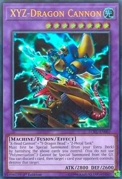 XYZ-Dragon Cannon LCKC-EN061 Unlimited Yu-Gi-Oh card from Legendary Collection Kaiba