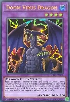 Doom Virus Dragon LCKC-EN064 Unlimited Yu-Gi-Oh card from Legendary Collection Kaiba