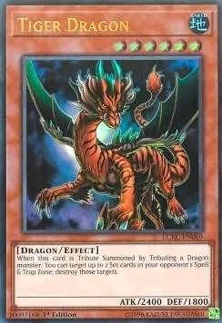 Tiger Dragon LCKC-EN069 Unlimited Yu-Gi-Oh card from Legendary Collection Kaiba