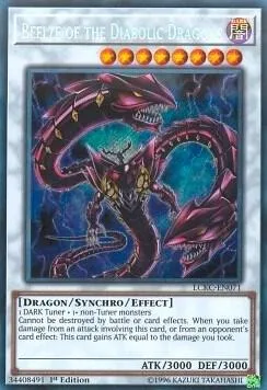 Beelze of the Diabolic Dragons LCKC-EN071 Unlimited Yu-Gi-Oh card from Legendary Collection Kaiba