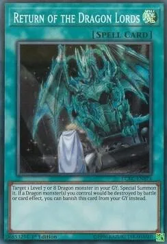 Return of the Dragon Lords LCKC-EN074 1st Edition Yu-Gi-Oh card from Legendary Collection Kaiba