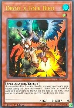 Droll & Lock Bird LCKC-EN077 LC06 Unlimited Yu-Gi-Oh card from Legendary Collection Kaiba