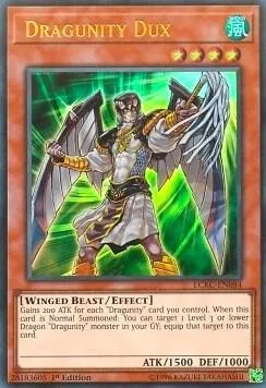 Dragunity Dux LCKC-EN084 Yu-Gi-Oh card from Legendary Collection Kaiba