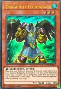 Dragunity Legionnaire LCKC-EN085 Yu-Gi-Oh card from Legendary Collection Kaiba