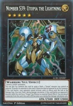 Number S39: Utopia the Lightning LCKC-EN087 1st Edition Yu-Gi-Oh card from Legendary Collection Kaiba