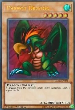 Parrot Dragon LCKC-EN096 Unlimited Yu-Gi-Oh card from Legendary Collection Kaiba